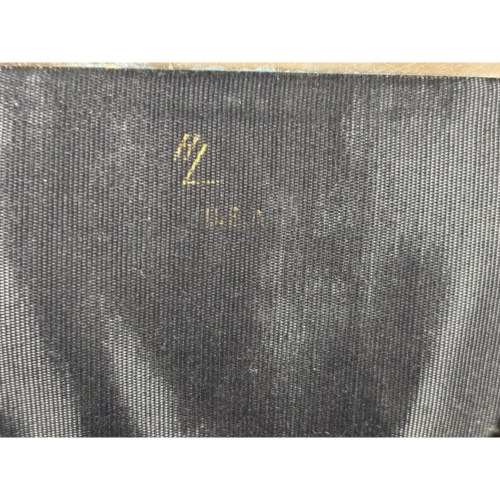 Black Clutch Evening Bag Harry Levine HL Purse USA Silver Hardware Vintage - Picture 7 of 8